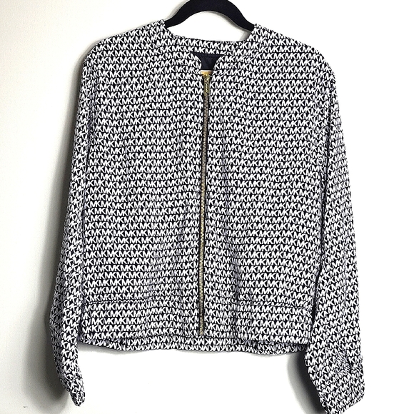 Michael Kors Black and White Women's Jacket. Size M - Picture 1 of 8